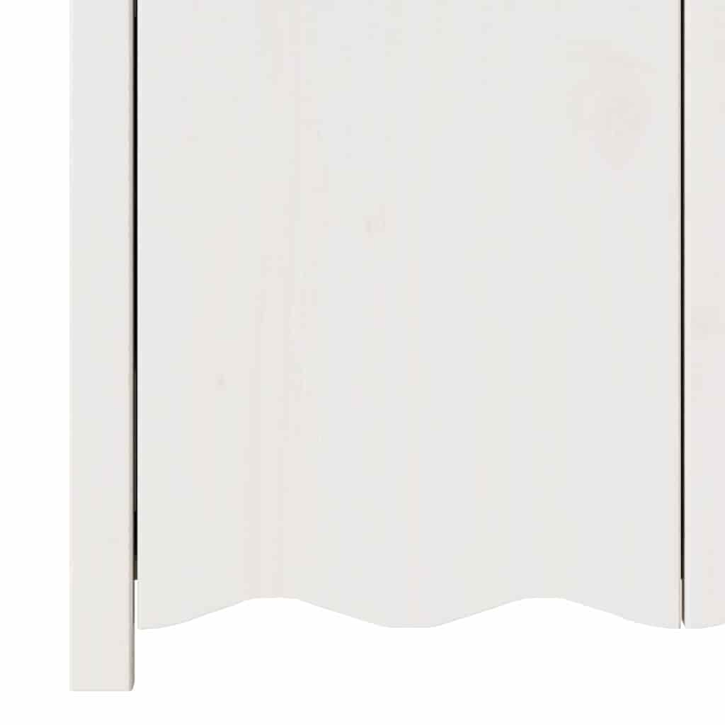 Sideboard Drammen White 114 x 43 x 75.5 cm Solid Pine Wood