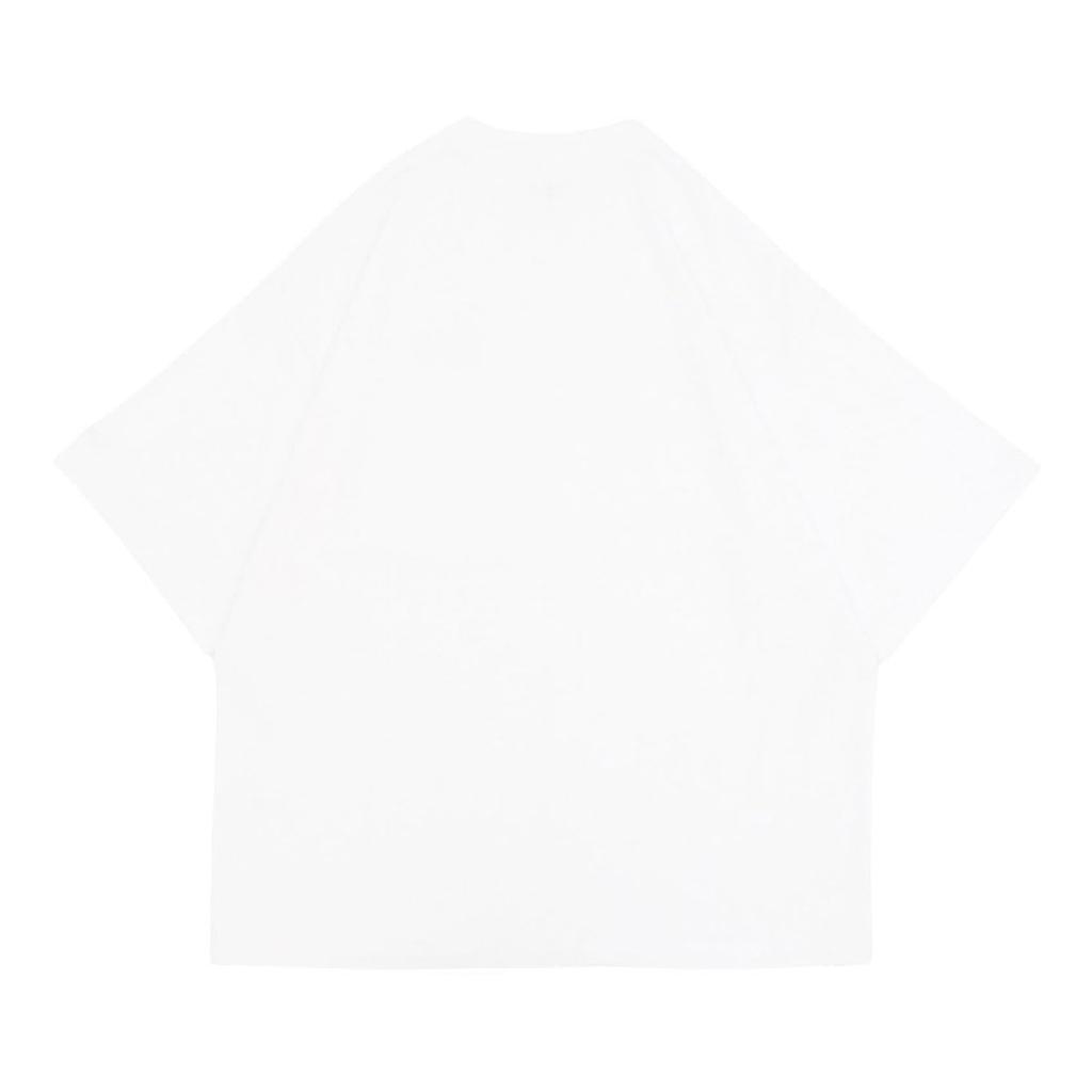 NEW ERA Oversized Cotton Box Logo White Black L S/S T-Shirt