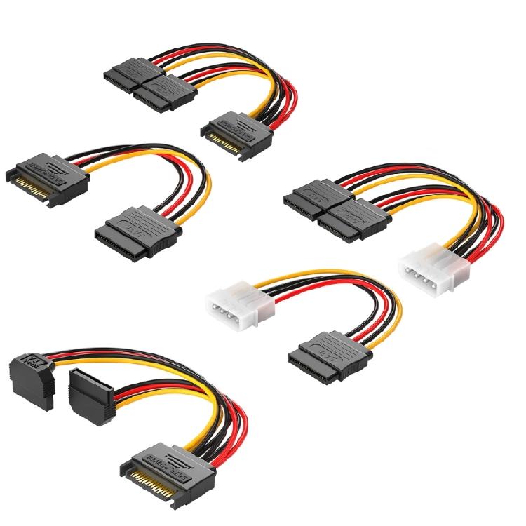 К IDE Power Cable 4 Pin на 15 Pin Power Cable 15 Pin Male на Female Cable Y-Cable Adapter