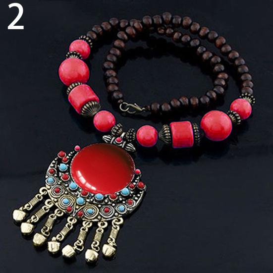 Women Vintage Bohemia Style Pendant Long Chain Sweater Necklace Jewelry Charm