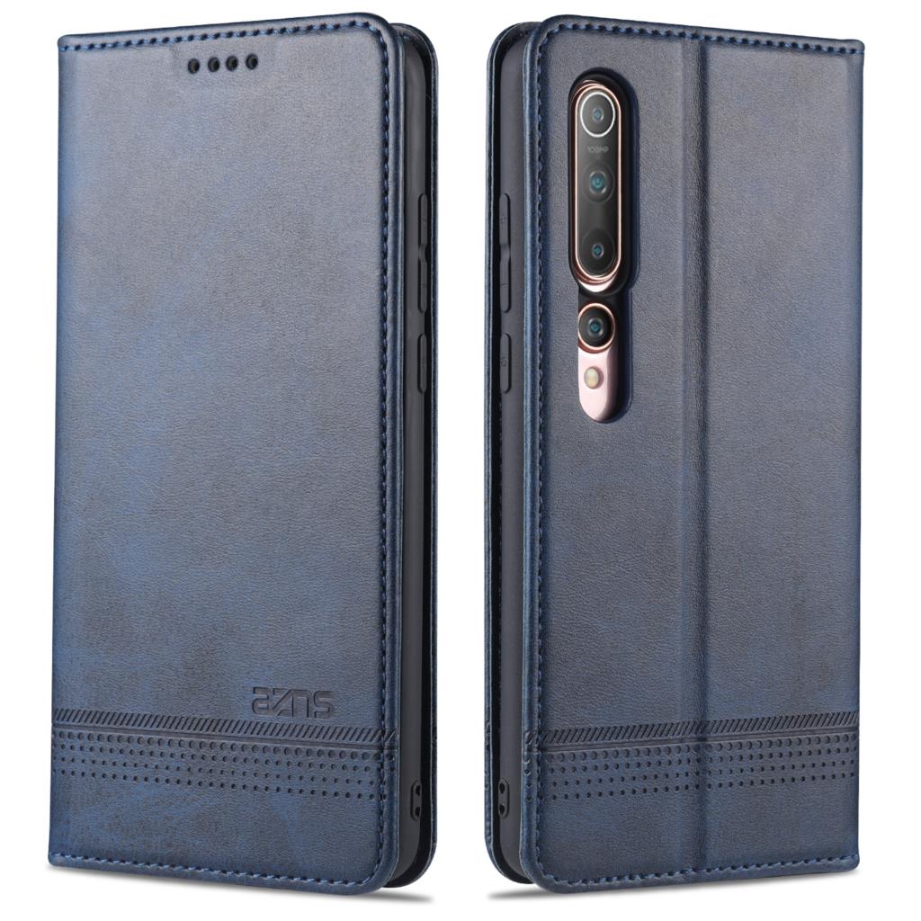 Роскошный магнитный адсорбционный кожаный чехол для Xiaomi Mi 10 / Mi 10 Pro 5G Flip Cover Protective Case capa fundas