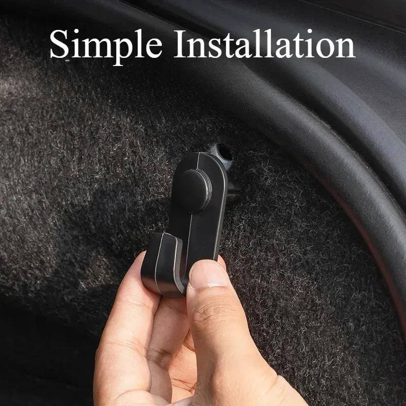 For BMW F34 F10 F11 F20 F25 G20 G30 F15 F16 E90 E91 E92 E60 E61 Car Trunk Hooks Car Hidden Hooks Storage Organizer Accessories