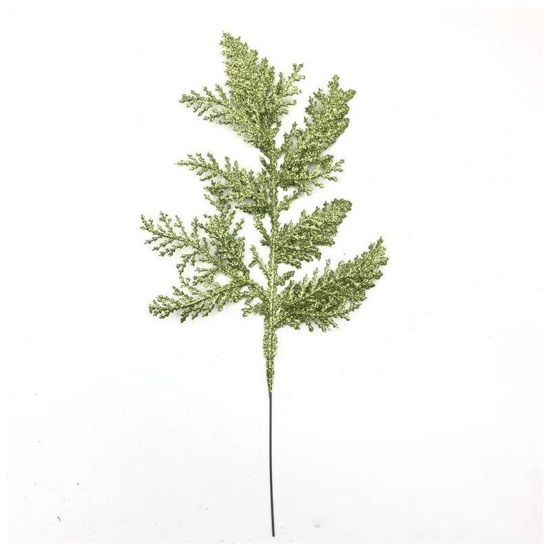 5Pcs Artificial Christmas Pine Needle Home Room Decoration Christmas Tree Leaf Pendant Outdoor Garden Christmas New Year Decor