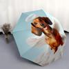 1pc Angel Dog in Heaven Umbrella with Plastic Handle,Suitable for All Seasons Home Travel Outdoor UmbrellaDD1754