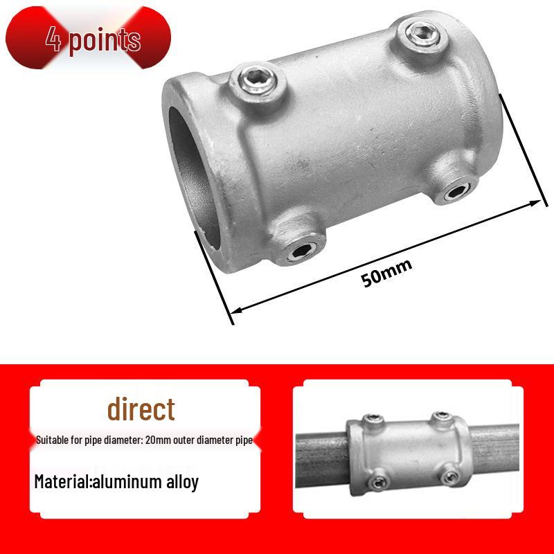 20/25/32mm Steel Pipe Connector: Galvanized 6-Point Round Elbow Joint Fastener