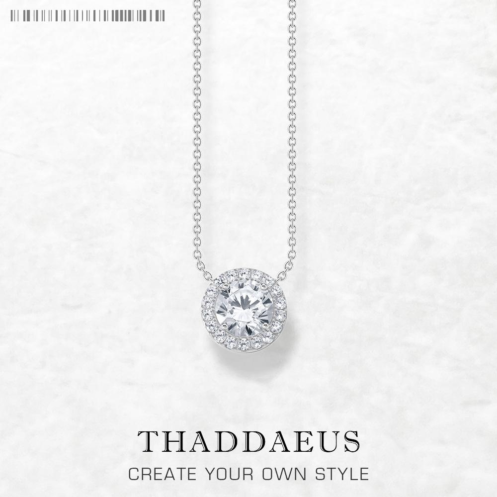 Halo Pendant Round Zircon Necklace Spring New Link Chain Fine Jewelry Europe 925 Stering Silver Bijoux Classic Gift For Women