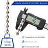 50ft Ball Bead Chain, #10 Stainless Steel Ball Chain, Roller Shade Chain&Vertical Window Blinds, Dog Tag Chain, Bead Chains for Jewelry Making/Crafts