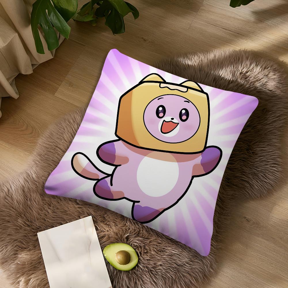 Cartoob L-Lankybox Foxy Boxy Милый Для Спальни Автомобиля Кофейни Комнаты Мягкий И Гостиной Дивана Декоративная Наволочка Чехол