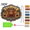 Comfortable Touch Pendant Highland Cow Diamond Art Hanging Ornament, Sunflowers Decor, Creative Unique Home Decor Accessory Aesthetic Decorative