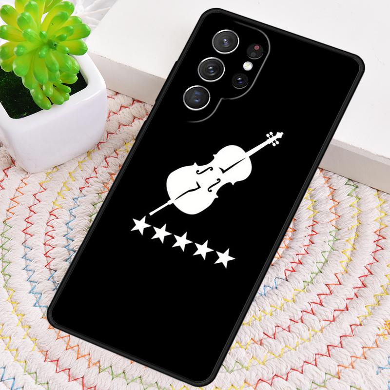 Крутой чехол для телефона Samsung Galaxy note 10 pro S26 Ultra S23 S24 FE S25 S21 S22 PLUS с рисунком скрипки и нотами, противоударный