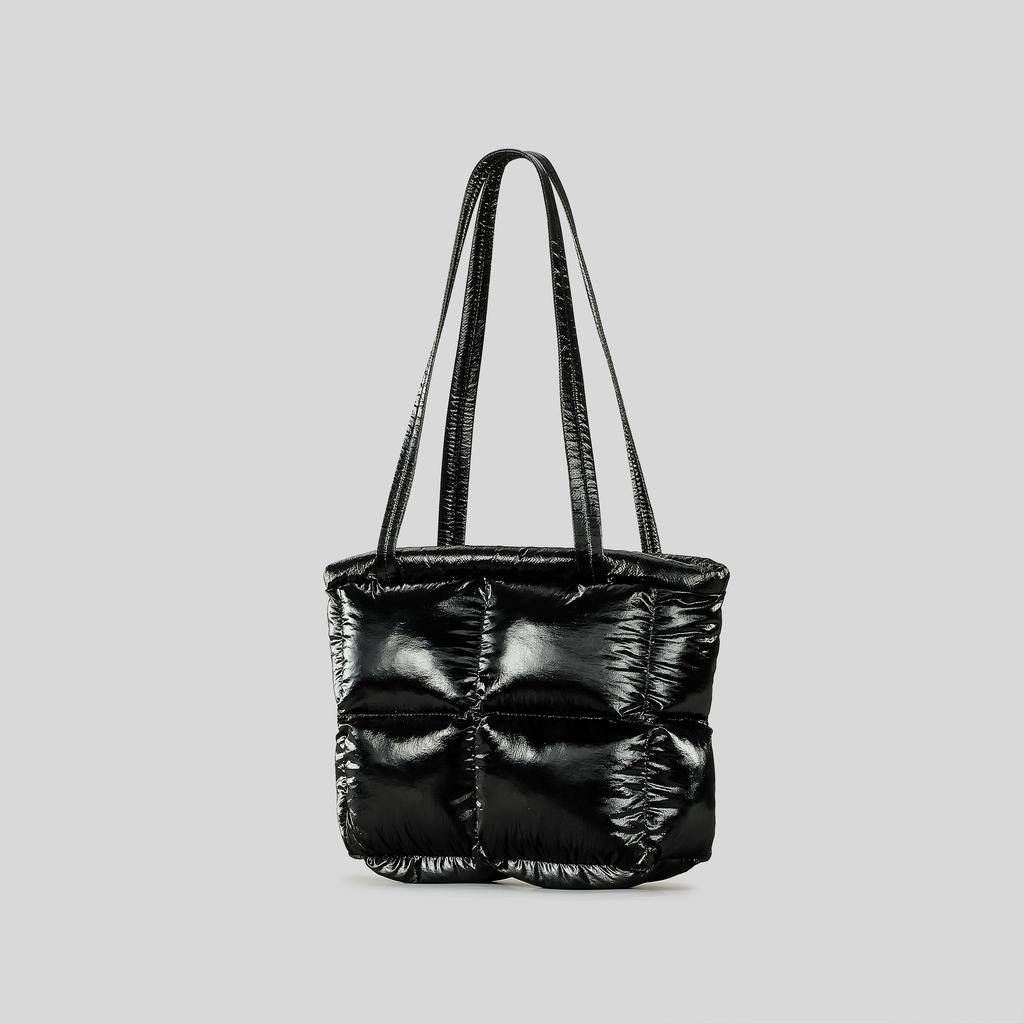 Сумка Clouds, симпатичная, перьевая, сэндвич, хлопковая, женская, яркая, черная, квадратная, мягкая, стеганая, сумка через плечо