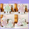 Plush Rabbit Doll With Flower Dress For Kids Girls Gift And Bedroom Decor