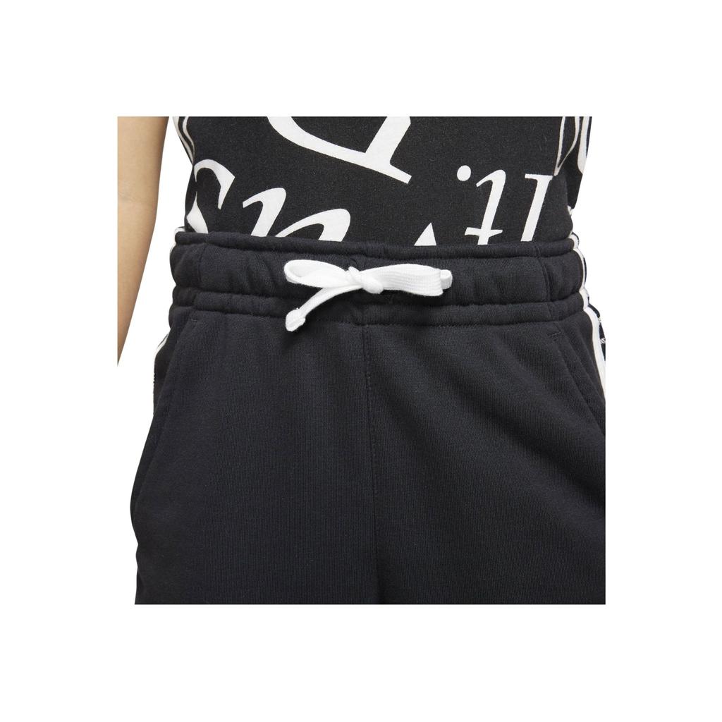 Nike Solid Color Slim Fit Drawstring Pocket Knit Sports Pants Kids Bottoms Black CJ7839-010