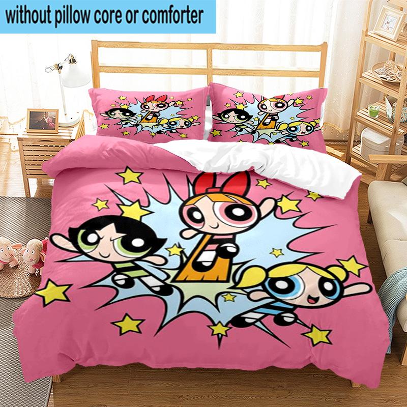 3PCS Power police Adventure 3pcs Bedding,Including 3PCS Duvet Cover And 2pcs Pillowcases Perfect for Christmas,Ideal for Bedroom, Dormitory