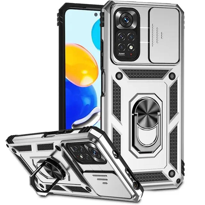 Противоударный защитный чехол с кольцом на 360 градусов для Xiaomi Redmi Note 12 11 10 Pro 11S 10S 13C 12C 10C 11A 10A Poco M4 X3 X4 NFC X5 Pro 5G C40 C65, задняя крышка