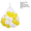 100Pcs/Set Yellow White Pit Ball Thickened PE Crush Proof BPA Phthalate Free Safe Indoor Outdoor Baby Toddler Kids Round Ocean Ball Pool Toy