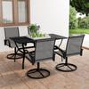 Day and Night - Day and Night Garden Dining Set 5 Pieces Textilene and Steel