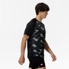 Mizuno Игра в настольный теннис Короткая футболка JTTA черная, рукав, сертифицированная, влагоотводящая, быстросохнущая, унисекс, 82JAC104,