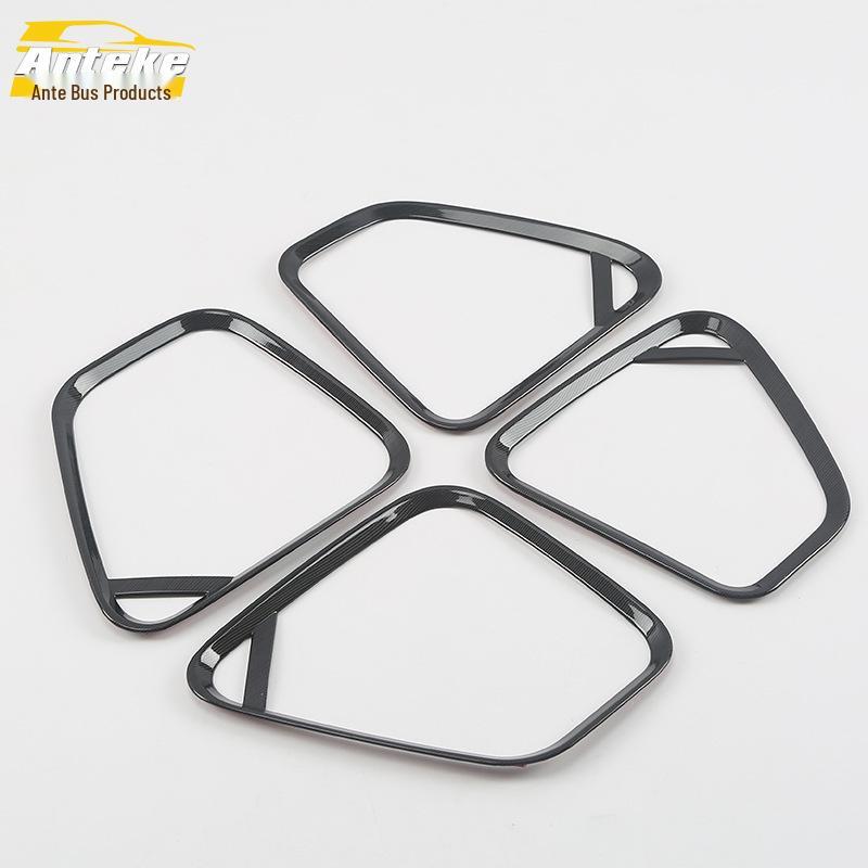 Outlander 2017 Stainless Steel Speaker Cover Decorative Frame & Door Sticker Accessories