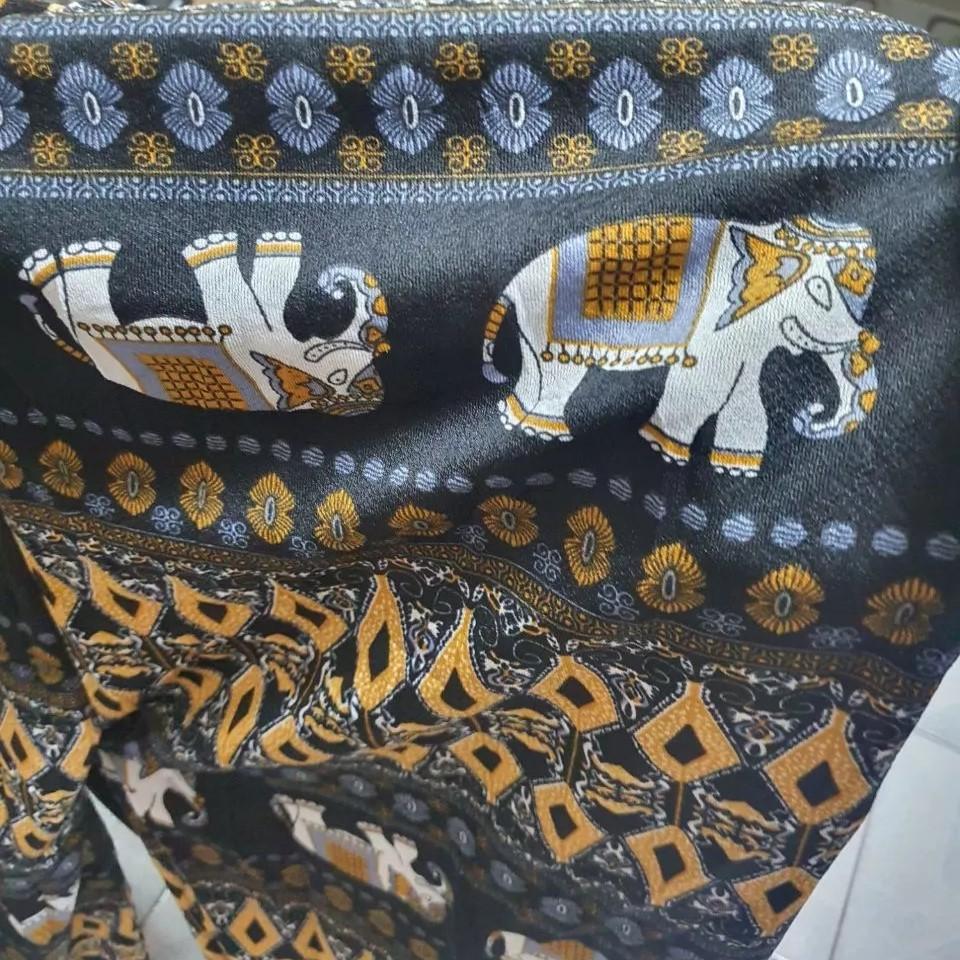 Elephant Pants Men Women Unisex Plus Size High Waist Summer Thailand Thin Straight Trousers Casual Streetwear Bottoms Clothing Fashion