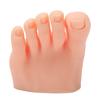 Обучение искусству ногтей Дисплей Поддельные Половина Стопы Модель Светлый Цвет Кожи Татуировки Практика Силиконовая Стопа