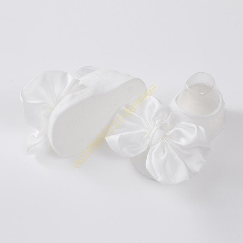 2 пары дышащих носков для пола, повязка на голову с бантом, детские носки-бабочки, подарок на день рождения DXAD