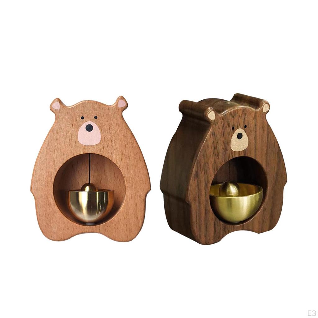 Деревянная декоративная наклейка на холодильник Антикварный колокольчик для открытия двери