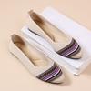 2024 Новые женские туфли на плоской подошве Весна-Лето Дышащие трикотажные повседневные туфли-лодочки Модные слипоны Лоферы