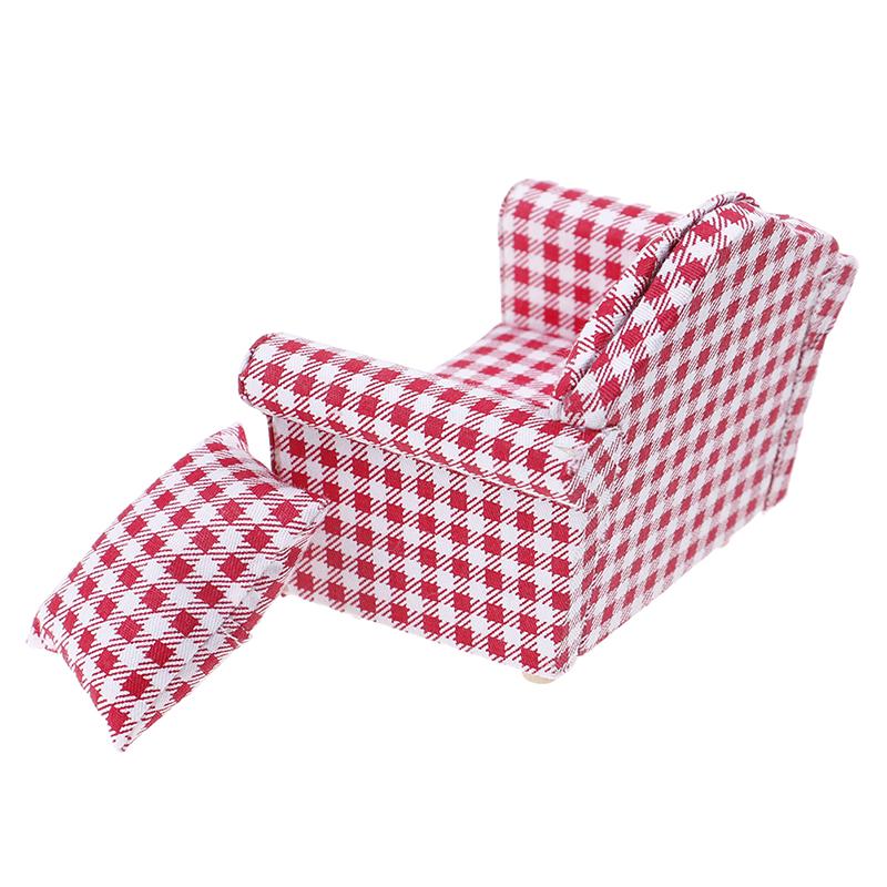 1шт 1:12 Мини Кукольная Мебель Кукольный Домик Стул Диван Мебель Для Кукольного Дома Игрушка