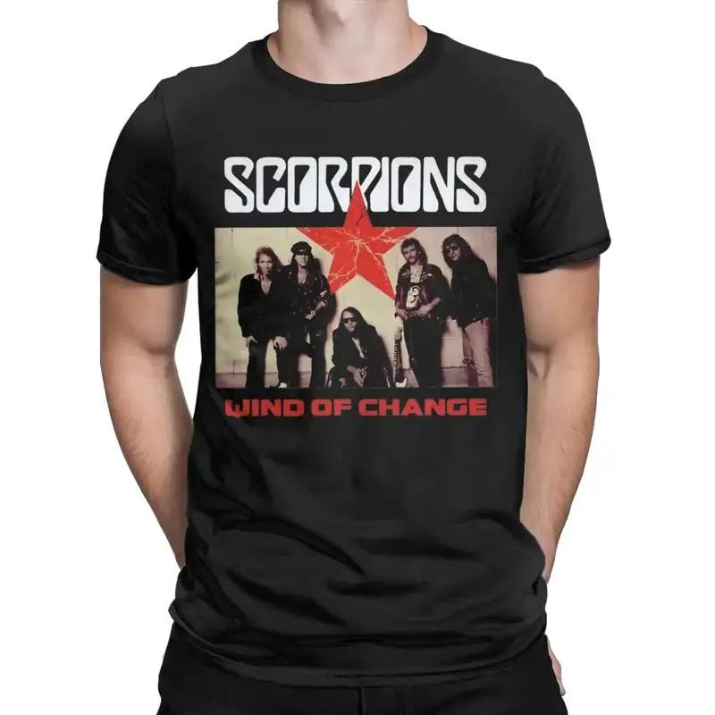 Hommes femmes vent du changement Scorpions groupe de Rock chemise tenue mode coton t-shirt