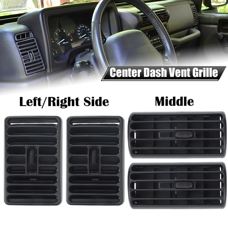 Auto Dashboard Center A/C Air Vent Outlet Grille for Jeep Cherokee 1997-2001 Wrangler TJ 1997-2006 5DP55TAZ 5DP54TAZ 5FS10LAZAB