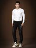 European Style Solid Color Long-Sleeve Shirt, Trendy Men's Fashion Top, Slim-Fit Base Shirt, Casual High-End Shirt