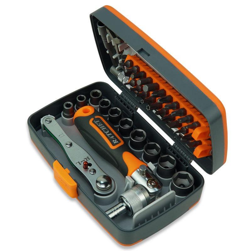38-in-1 Effortless Ratchet Screwdriver Set Home & Office Repair DIY Hardware Tool Screwdriver Set