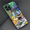 Милый стеклянный чехол Kakao Friends для Apple iPhone 14 13 Pro 11 12 7 8 Plus SE 2022 XR X XS Max 6 6S, закаленный чехол для телефона с рисунком