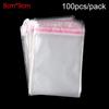 Gifts Cellophane OPP Jewelry  Self Adhesive Pocket Transparent Package Seal Pouch Plastic Candy Bag