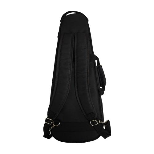 KIWAYA KLC-D-Ten/BK Ukulele Light Case for Tenor Sizes, Holds Two Ukuleles (Durable and Lightweight, with Retractable Shoulder Strap), Black