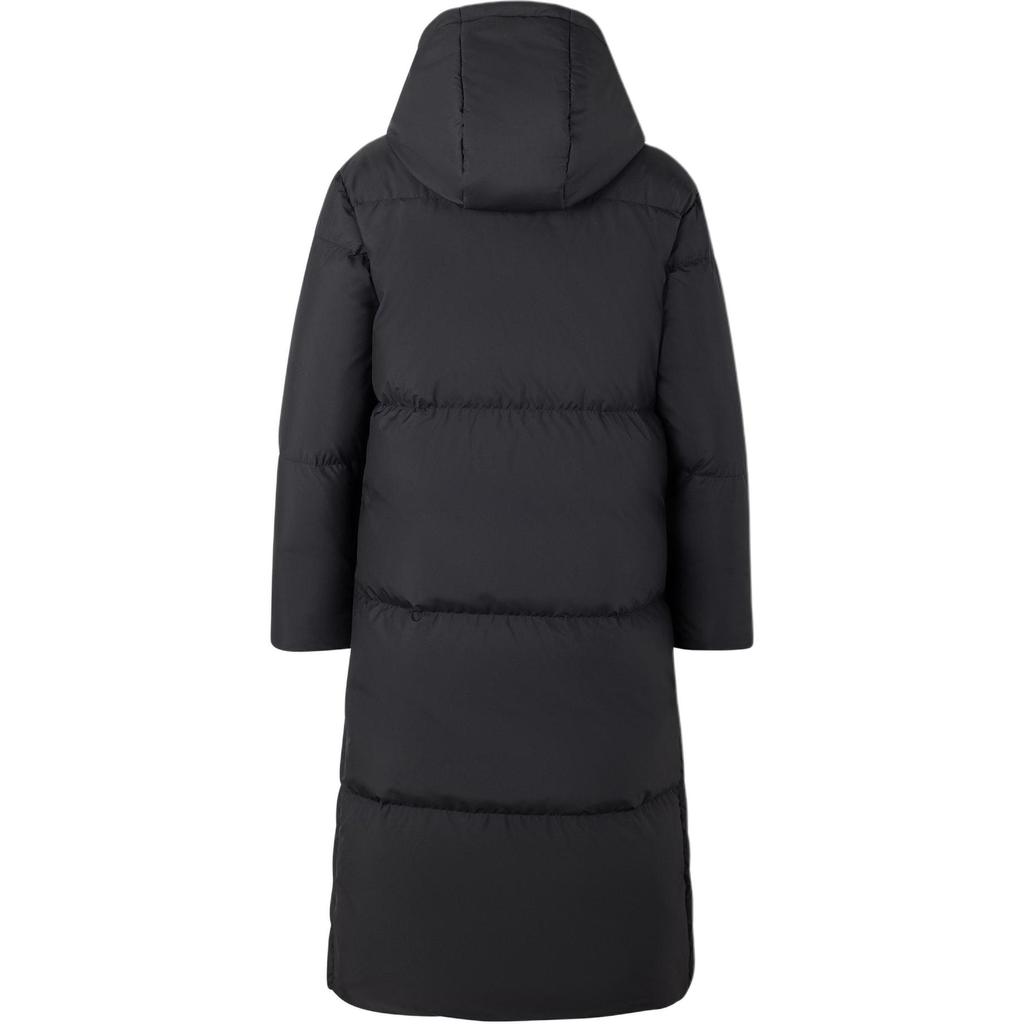 Adidas Длинная пуховая куртка, водонепроницаемая, теплая, спортивная, повседневная, с капюшоном, с длинным рукавом, женская куртка, черная JV6197