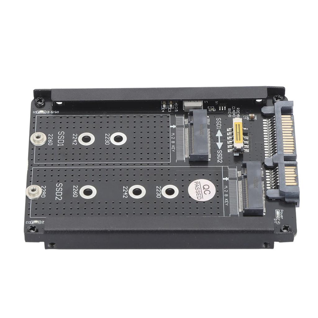 Двойная карта SSD NGFF BM Key M.2 с интерфейсом SATA III 6 Гбит/с, корпус для жесткого диска SATA Combo 2,5 дюйма