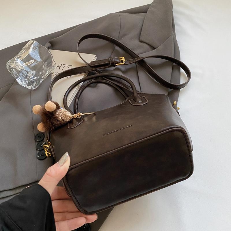 Женская сумка через плечо в стиле ретро, осенне-зимняя, универсальная, новая, вместительная, премиум-класса, переносная сумка-ведро, модная сумка через плечо