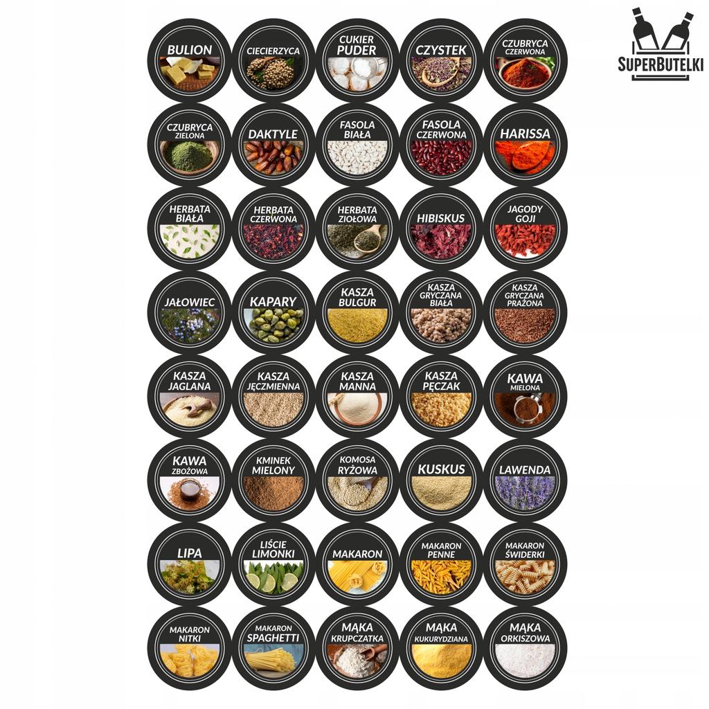 Black metal stand + 24 jars 120 ml with black cap and strainer + 200 labels + funnel