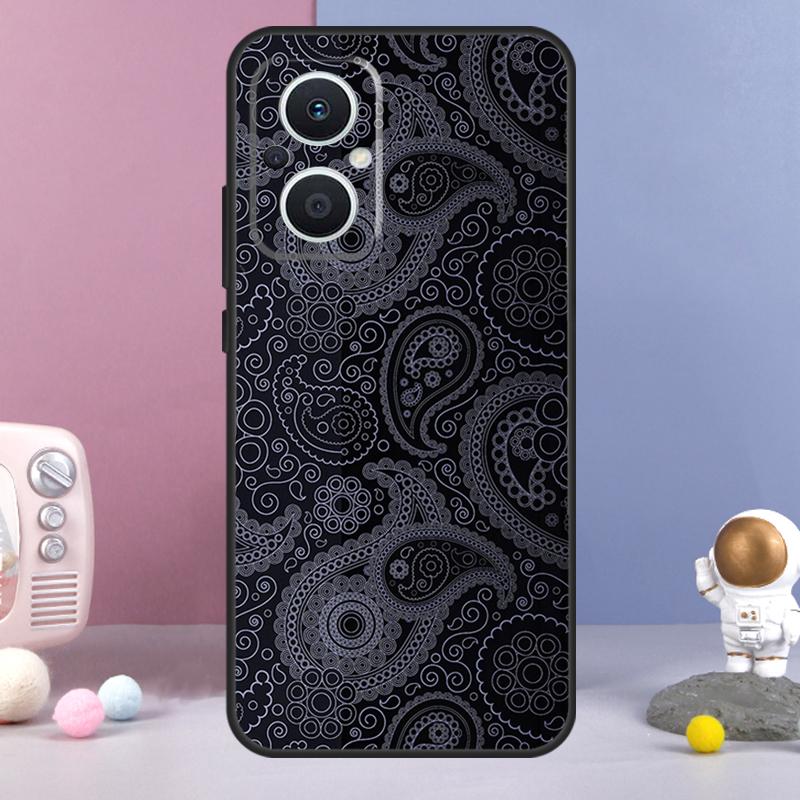 Чехол с узором пейсли для OPPO Reno 12 F 11F 13F 14F 10 11 13 14 Pro 7 8 Lite Чехол для OPPO Find X9 X6 X5 X8 Pro