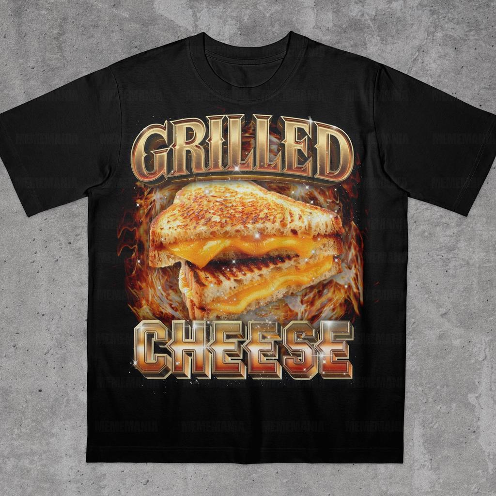 Grilled Cheese Shirt, Food Lover, Funny Gag T-Shirt, Weird Shirts, 90s Graphic T-Shirt, Trendy Aesthetic Shirts, Vaporwave Shirt, Ironic Tee