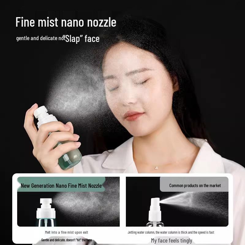 Ultra-Fine Mist Travel Spray Bottle for Face Moisturizing - Portable and Refillable, Perfect for Alcohol.