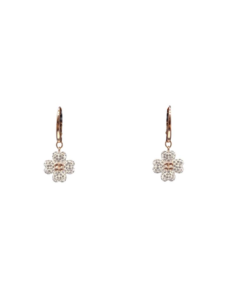Swarovski Серьги с кристаллами женские розовое золото