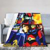UFO Robot Grendizer Пледы Флис Весна/Осень Многофункциональный Теплый Плед для Кровати Дивана Одеяло