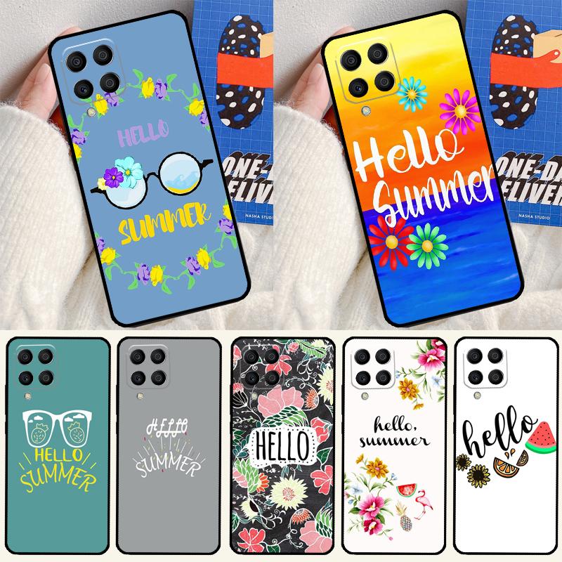 Чехол для телефона Hello Summer Flowers для Samsung Galaxy M12 M13 M33 M23 M53 M15 M55 M31 M51 M14 M34 M54 M20 M32 M52