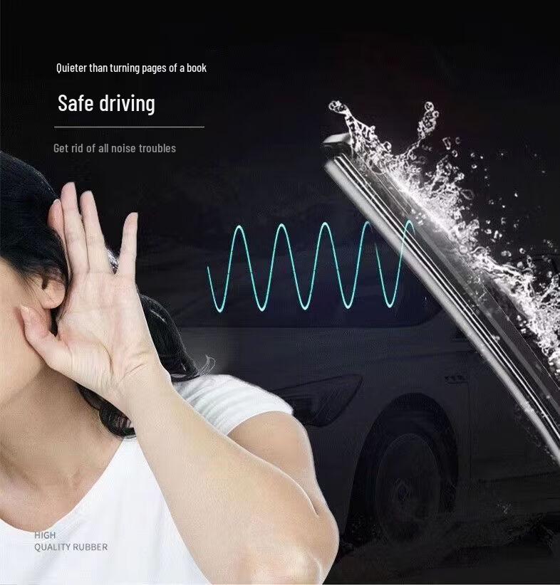 Безкаркасные дворники BYD Han: Передние и задние бесшумные HD резиновые полоски старого образца