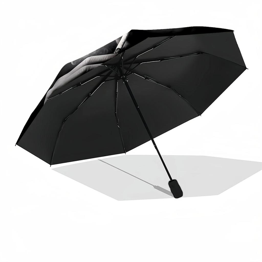 Elvis Personalized Text Umbrella Compact Travel Automatic Umbrella Compact Durable 8-Rib Foldable Design for Outdoor Daily Use Fashionable Accessory