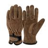 1 Pair Outdoor Cowhide Protective Gloves Camping Welding Gardening Picking Heavy Lifting Fireproof Anti-Slip Wear Labor Protective Gloves