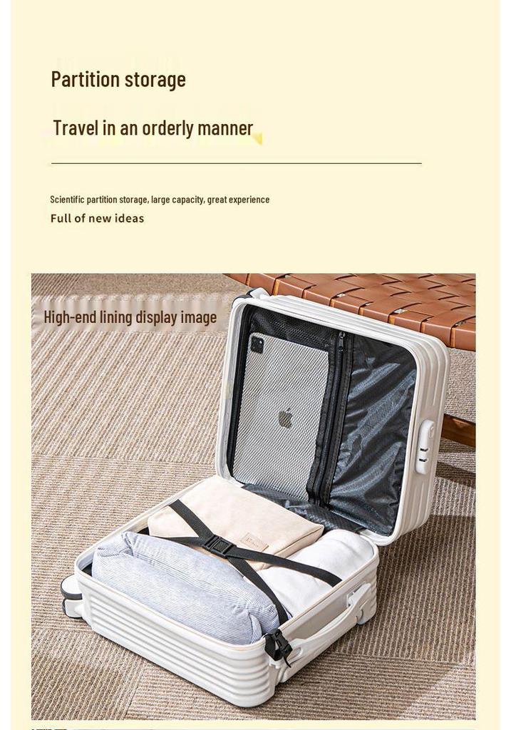 Легкий ручной багаж Spring Airlines 14 дюймов с универсальными колесами и кодовым замком - 20x30x40 см
